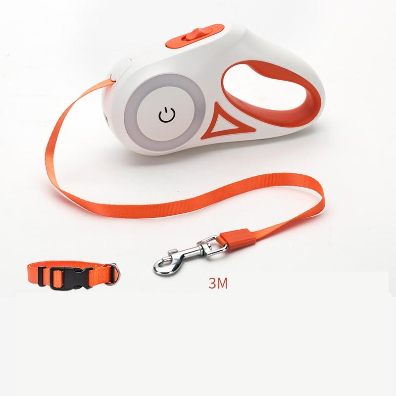 Dog Leash Retractable Leash And Dog Collar Spotlight Automatic Pet Dog Cat Traction Rope For Small Medium Dogs Pet Product - X2-Shopping