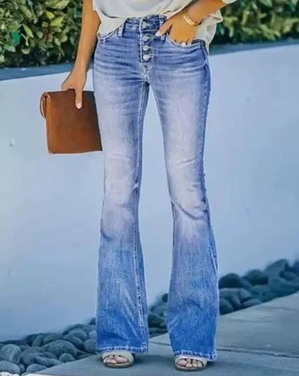 Women's Printed Polyester Jeans - X2-Shopping
