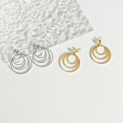 Stainless Steel Multi-layer Ear Ring All-match