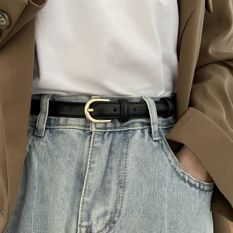 Super Easy To Match Soft Leather Belt Simple And Advanced - X2-Shopping