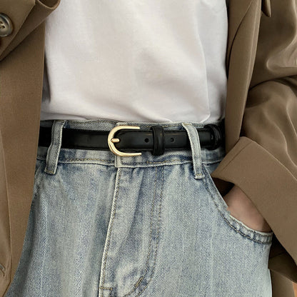 Super Easy To Match Soft Leather Belt Simple And Advanced - X2-Shopping