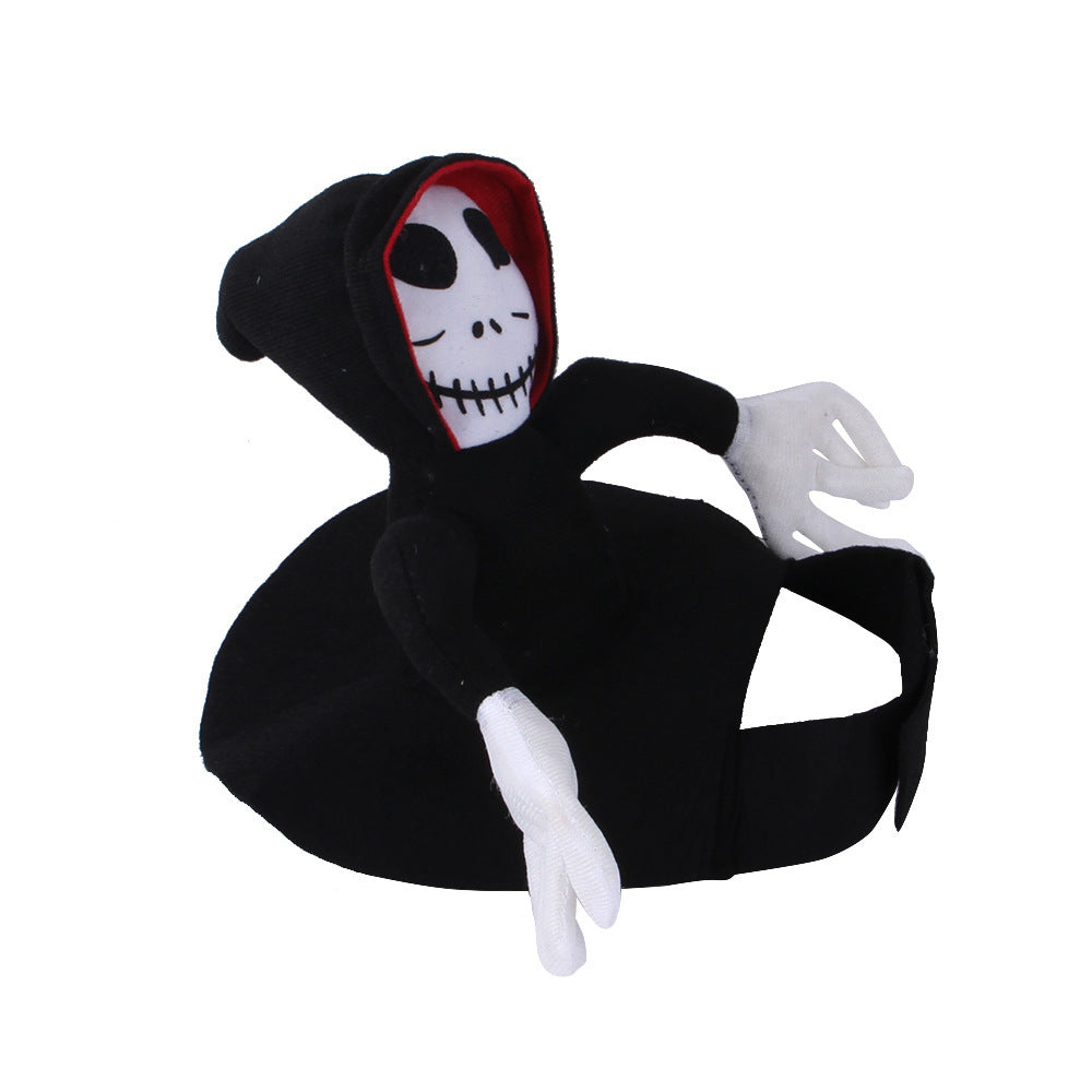 NEW Funny Pet Halloween Costume Halloween Pet Decoration Dress Up Pet Cosplay Costume Halloween Pet Clothes Spider Pumpkin Vest - X2-Shopping