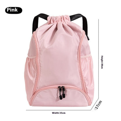 Large Capacity Sports Backpack Multifunctional Training Fitness Drawstring Bag