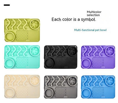 Dog Silicone Licking Pad Pet Licking Mat Silicone Smelling Mat Multifunctional Food Bowl Pets Supplies - X2-Shopping