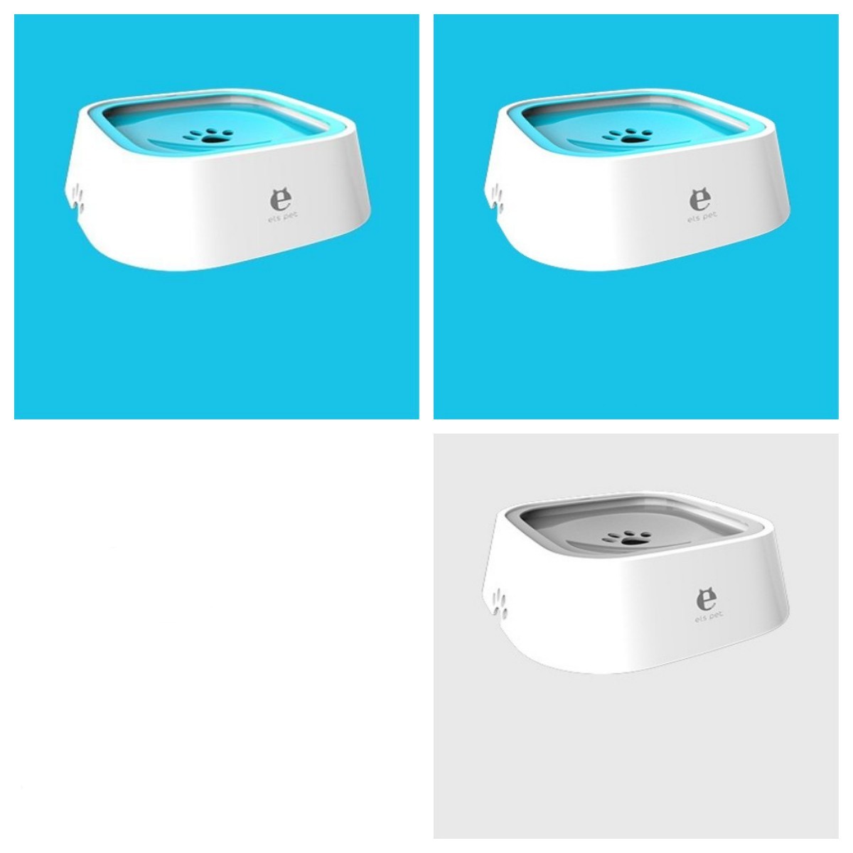 1.5L Cat Dog Water Bowl Carried Floating Bowl Anti-Overflow Slow Water Feeder Dispenser Pet Fountain ABS&PP Dog Supplies - X2-Shopping
