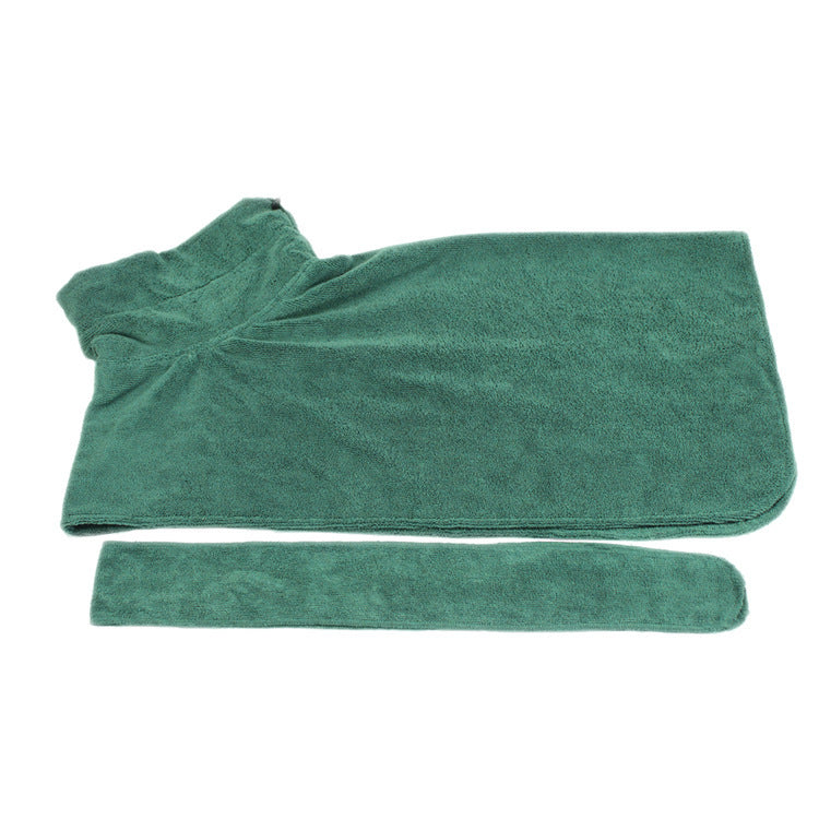 Absorbent Pet Bathrobe With Waist-wrapped Microfiber - X2-Shopping