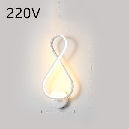 Led wand lampe nordic minimalistischen schlafzimmer nacht lampe