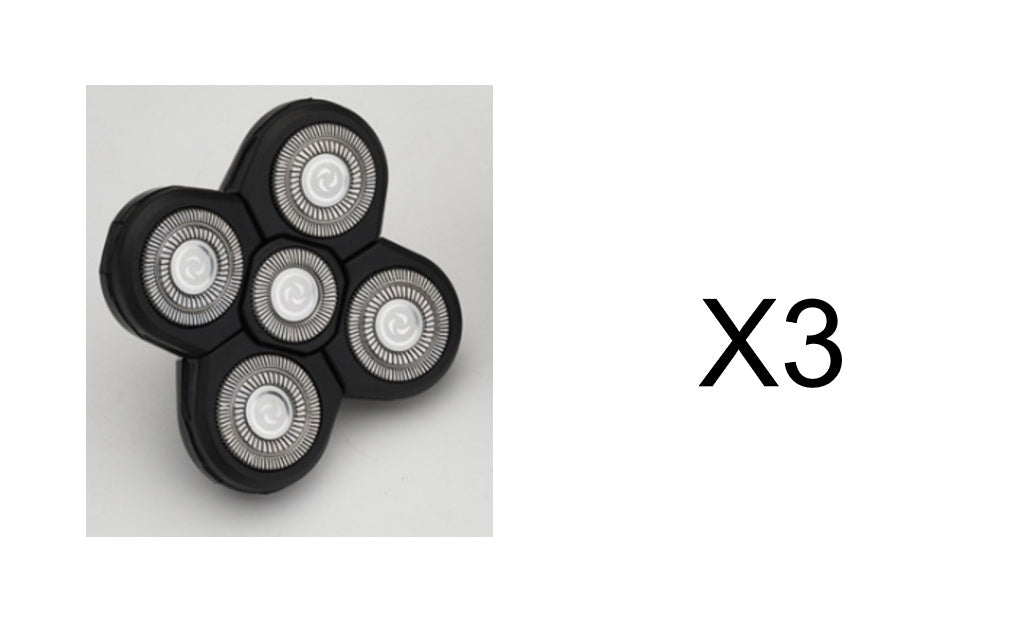 5-in-1-Multifunktions-Elektrorasierer mit 5 Klingen für Männer, rasierter Kopf, wiederaufladbare Rasiermaschine, Bart- und Nasenhaarschneider