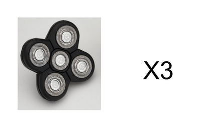 5-in-1-Multifunktions-Elektrorasierer mit 5 Klingen für Männer, rasierter Kopf, wiederaufladbare Rasiermaschine, Bart- und Nasenhaarschneider