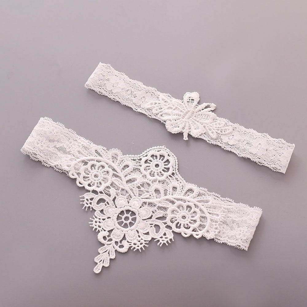 Lace Garter Belt Wedding Leg Loop Leg Strap - X2-Shopping