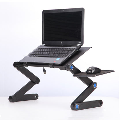 حامل طاولة كمبيوتر محمول بتصميم مريح وقابل للطي وقابل للتعديل، مناسب لأجهزة Ultrabook أو Netbook أو الأجهزة اللوحية مع لوحة ماوس