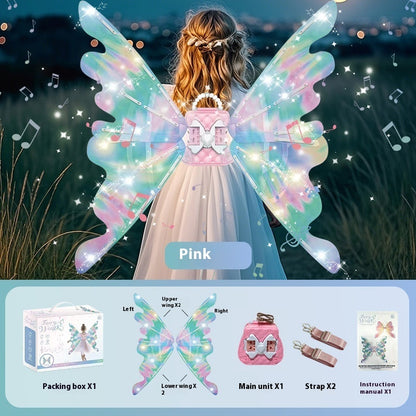 Kinder Elektrische Schmetterling Leuchtende Flügel Spielzeug Mädchen