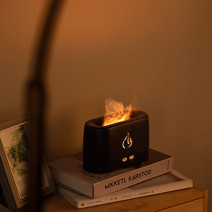 Fabrikpreis Flammenbefeuchter Aromadiffusoren Maschine Home Schlafzimmer Stille Ätherisches Öl Flammenaromadiffusor