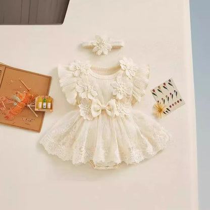 Baby Kurzarm-Strampelkleid