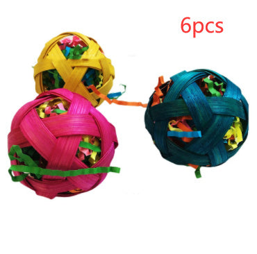 Natural Bamboo Woven Toy Ball Feeding Foraging Toy - X2-Shopping