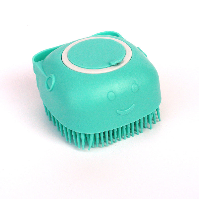Silicone Dog Bath Massage Gloves Brush Pet Cat Bathroom Cleaning Tool Comb Brush For Dog Can Pour Shampoo Dog Grooming Supplies - X2-Shopping