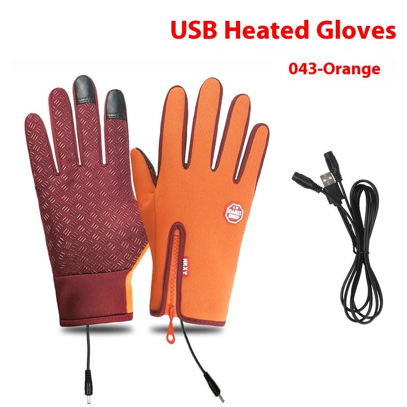USB Elektrische Heizung Heizung Handschuhe Winter Im Freien Sport Skifahren Warme