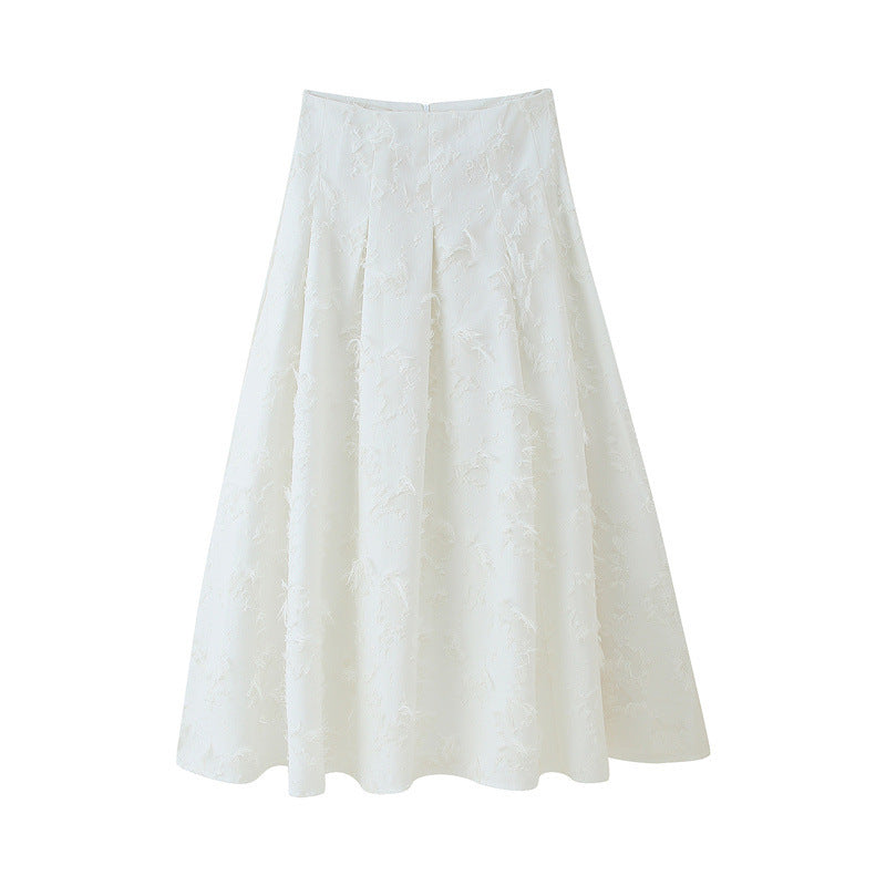 European And American Large Profile Tassel Shirt Top Tassel A- Line Skirt