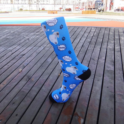 Cartoon Pet Head Face Socks - X2-Shopping