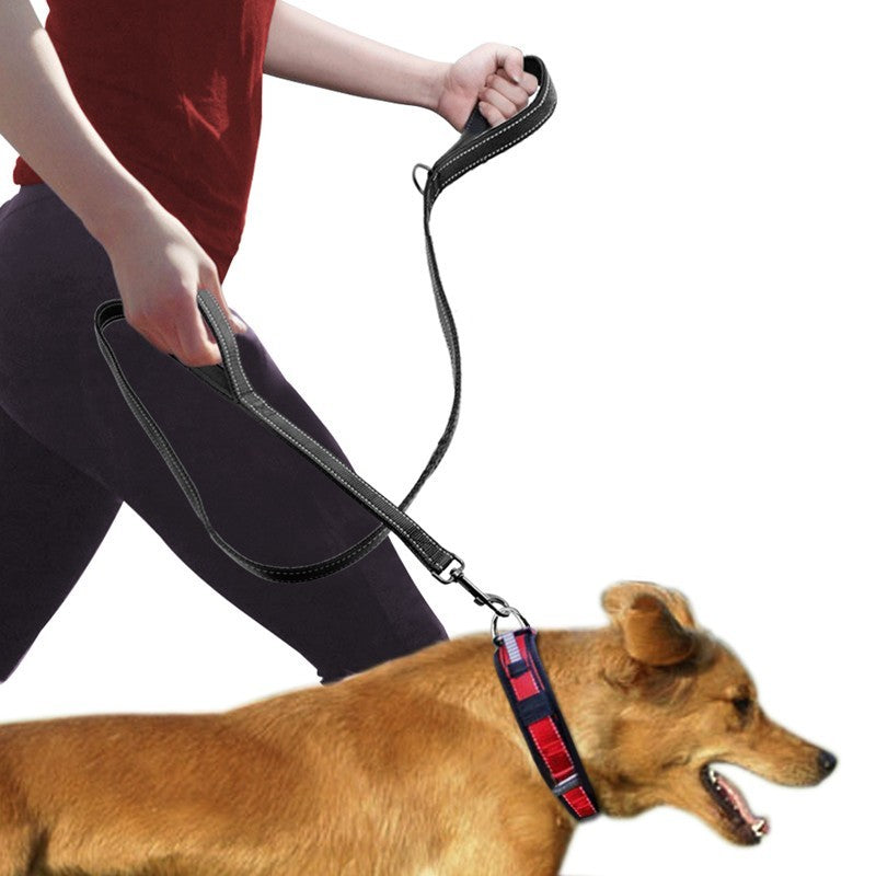 Pet Double Handle Pull Leash - X2-Shopping