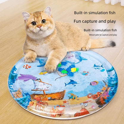 Summer Cooling Pet Water Bed Cushion Ice Pad Dog Sleeping Square Mat For Puppy Dogs Cats Pet Kennel Cool Cold - X2-Shopping