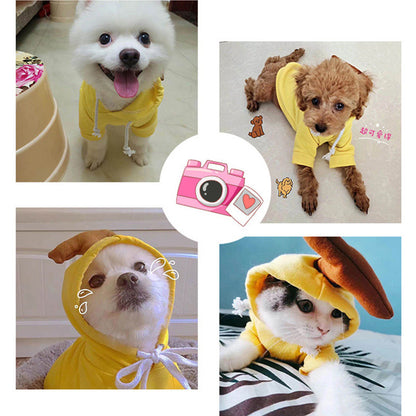 Cute Fruit Dog Clothes For Small Dogs Hoodies Winter Warm Fleece Pet Clothing Puppy Cat Costume Coat For French Chihuahua Outfit - X2-Shopping