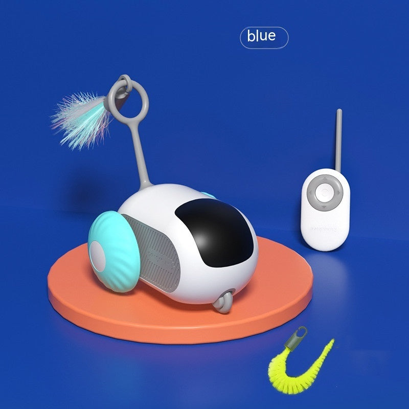 Remote Control Interactive Cat Car Toy USB Charging Chasing Automatic Self-moving Remote Smart Control Car Interactive Cat Toy Pet Products - X2-Shopping