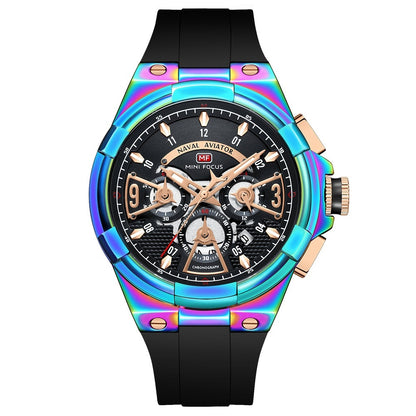 Casual Waterproof Quartz Floating Hollow Surface Watch