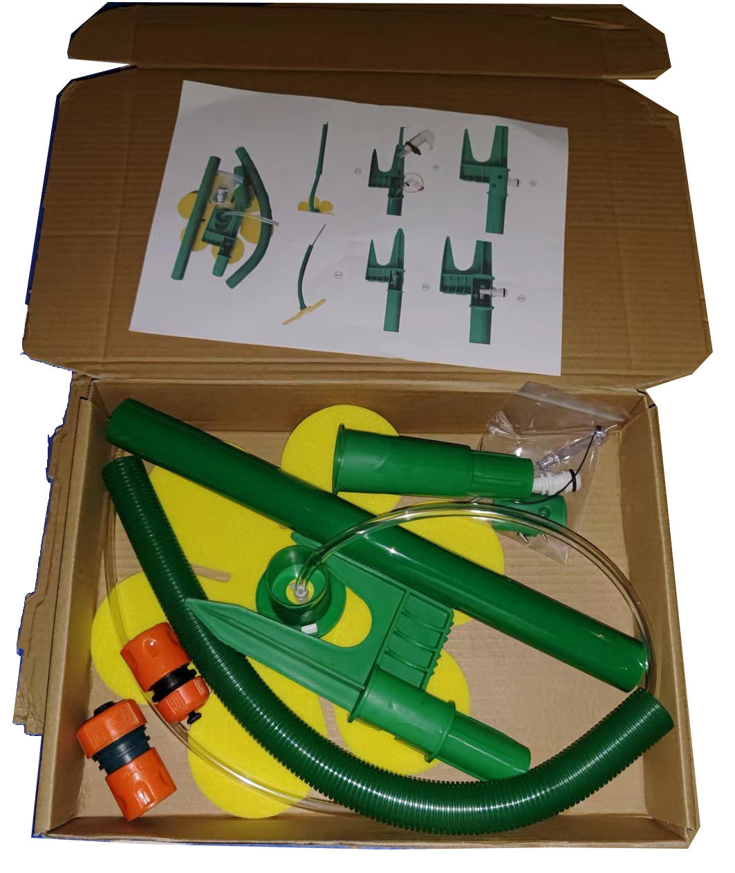 Gartensprinkler Kunststoffsprinkler Sonnenblumensprinkler Gartenarbeitsgerät Einstellbare Sprinkler und Gartenschläuche
