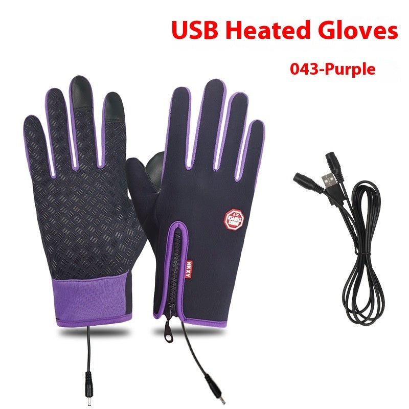 USB Elektrische Heizung Heizung Handschuhe Winter Im Freien Sport Skifahren Warme