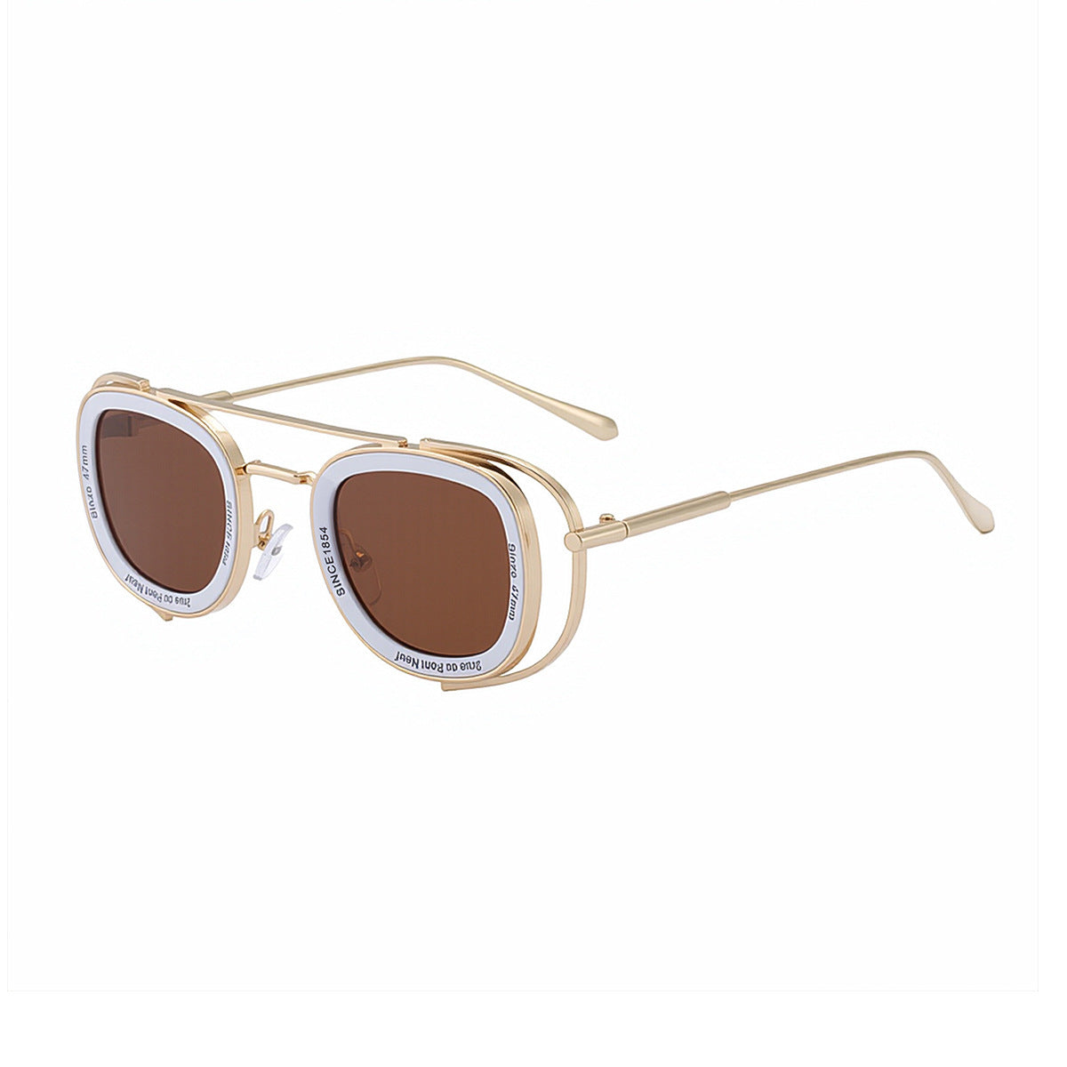 Fashion Oval Retro High Sunglasses