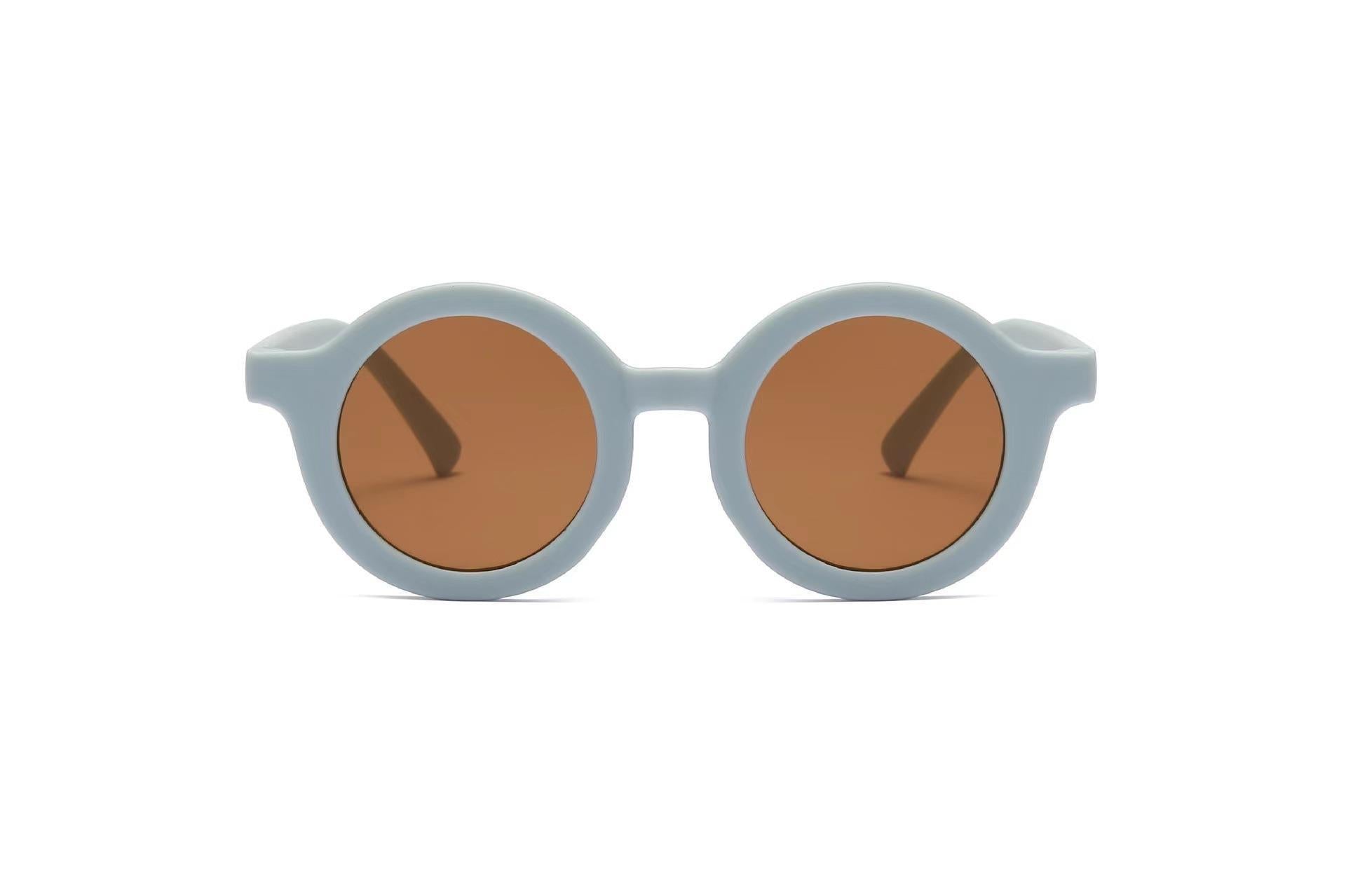 Children's Sunglasses Vintage Round Frame Sun Glasses - X2-Shopping