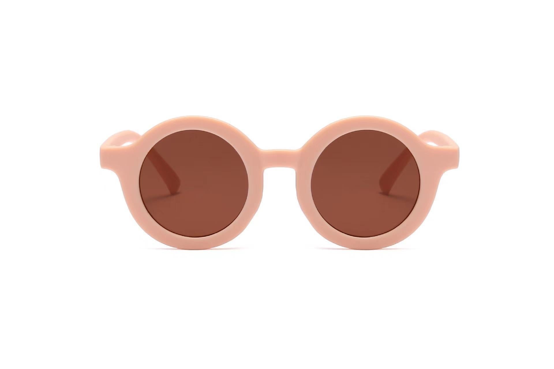 Children's Sunglasses Vintage Round Frame Sun Glasses - X2-Shopping