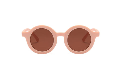 Children's Sunglasses Vintage Round Frame Sun Glasses - X2-Shopping