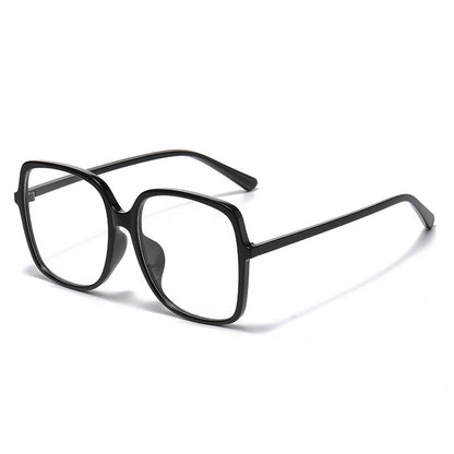 Plain Face Plain Glasses With No Diopters Vintage With Large Rims - X2-Shopping