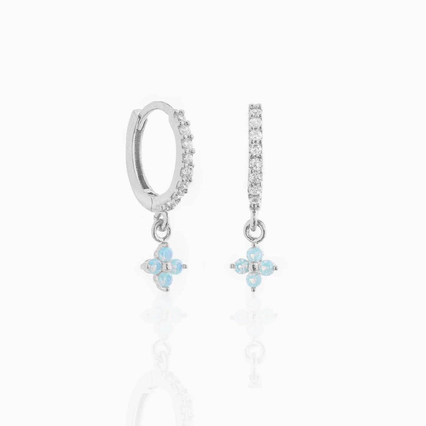 Small And Beautiful Flower Earrings Micro-inlaid Ear Clip