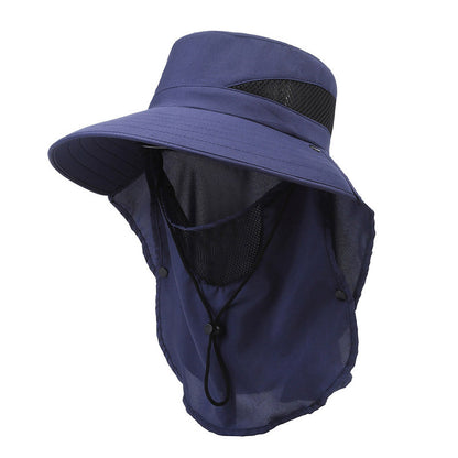 Hat Men's Sun-shade Fisherman Hat Big Brim Sun-proof Fishing Hat