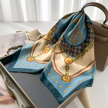 European And American Chain Scarf Printing