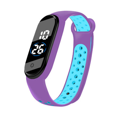 Waterproof Student Two-color Sports Bracelet Watch