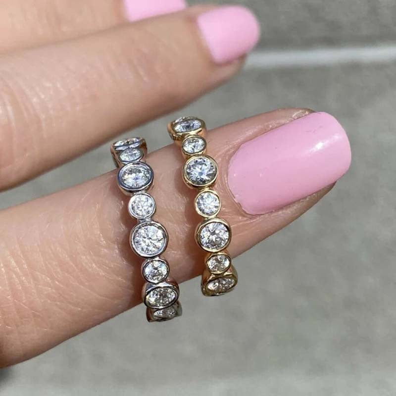 Zircon Gang Drill Refined And Simple Ring
