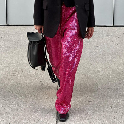 Loose Women's Wear Wide Leg Pants Fashion Straight - X2-Shopping