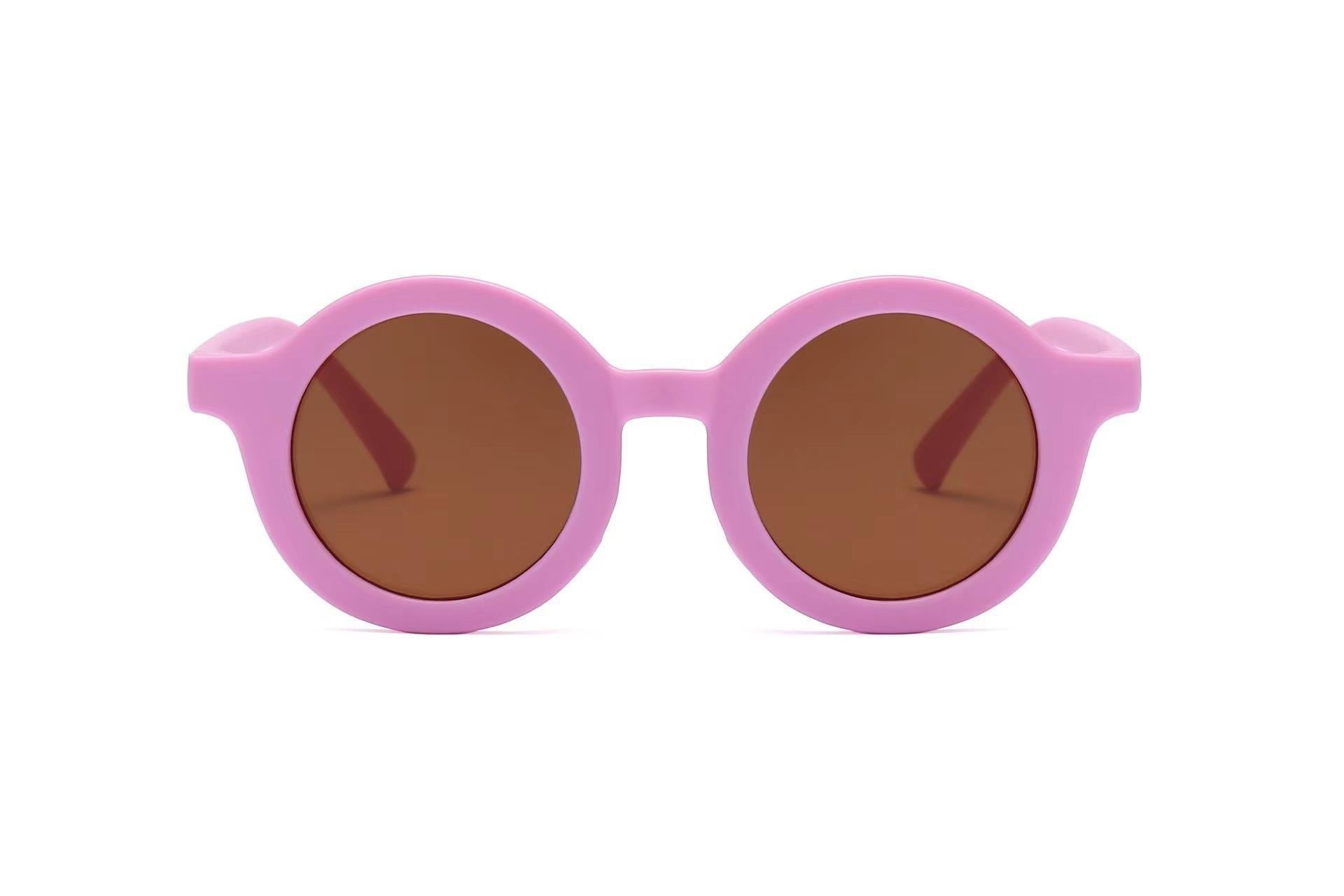 Children's Sunglasses Vintage Round Frame Sun Glasses - X2-Shopping