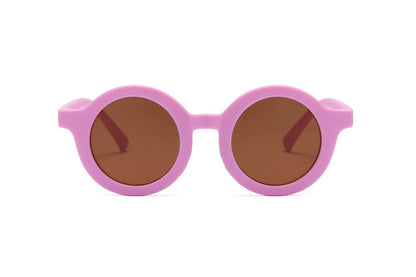 Children's Sunglasses Vintage Round Frame Sun Glasses - X2-Shopping