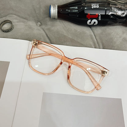 Internet Celebrity Vintage With Large Rims Glasses Women's Korean-style Ins Round Face - X2-Shopping