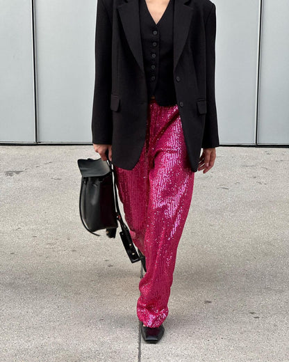 Loose Women's Wear Wide Leg Pants Fashion Straight - X2-Shopping