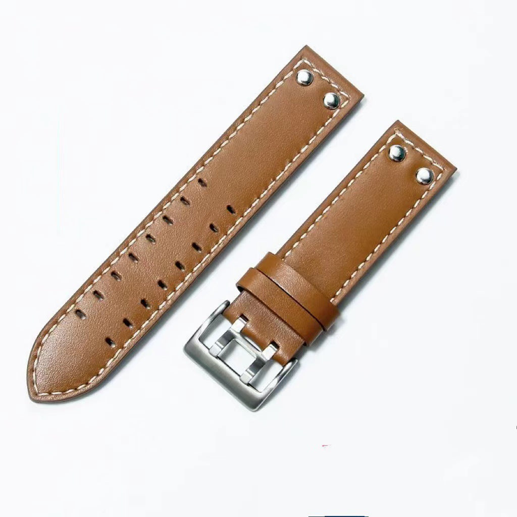 Suitable For Khaki Field First Layer Cowhide Watch Strap 22 Mm20mm