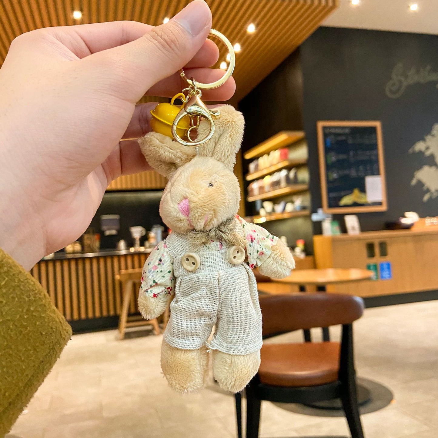 Cartoon Schlüssel Taste Plüsch Sackleinen Bär Puppe Schultasche Anhänger