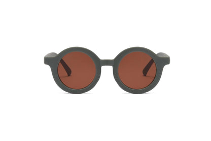 Children's Sunglasses Vintage Round Frame Sun Glasses - X2-Shopping