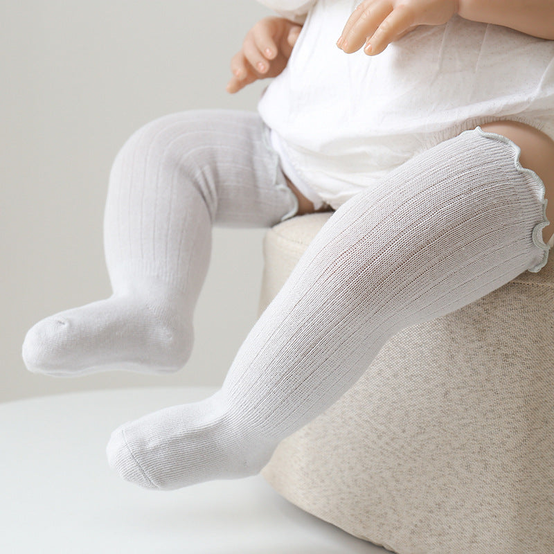 Children's Wooden Ear Over The Knee Mid-calf Length And Knee High Socks - X2-Shopping