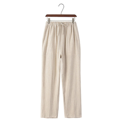 Linen Casual Pants Oversized Pants Male
